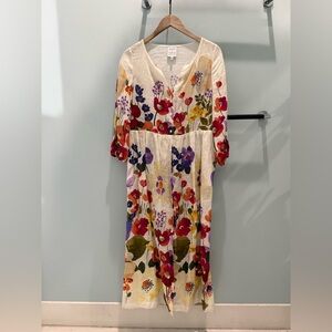 Beatiful linen floral dress